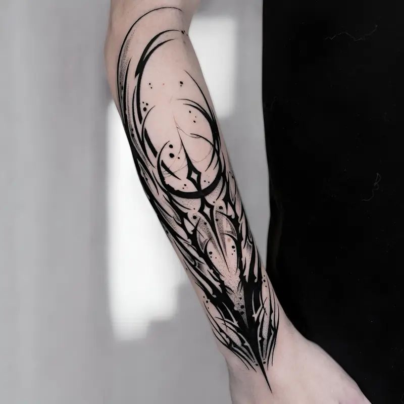 Blackwork Tattoo Beispiel