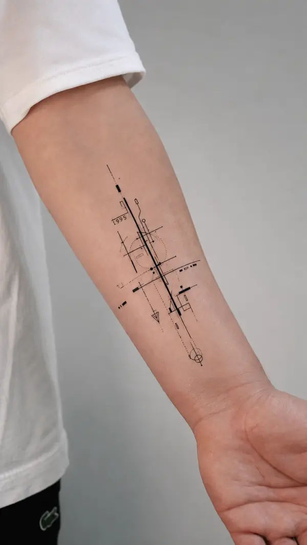 Geometric Tattoo Beispiel